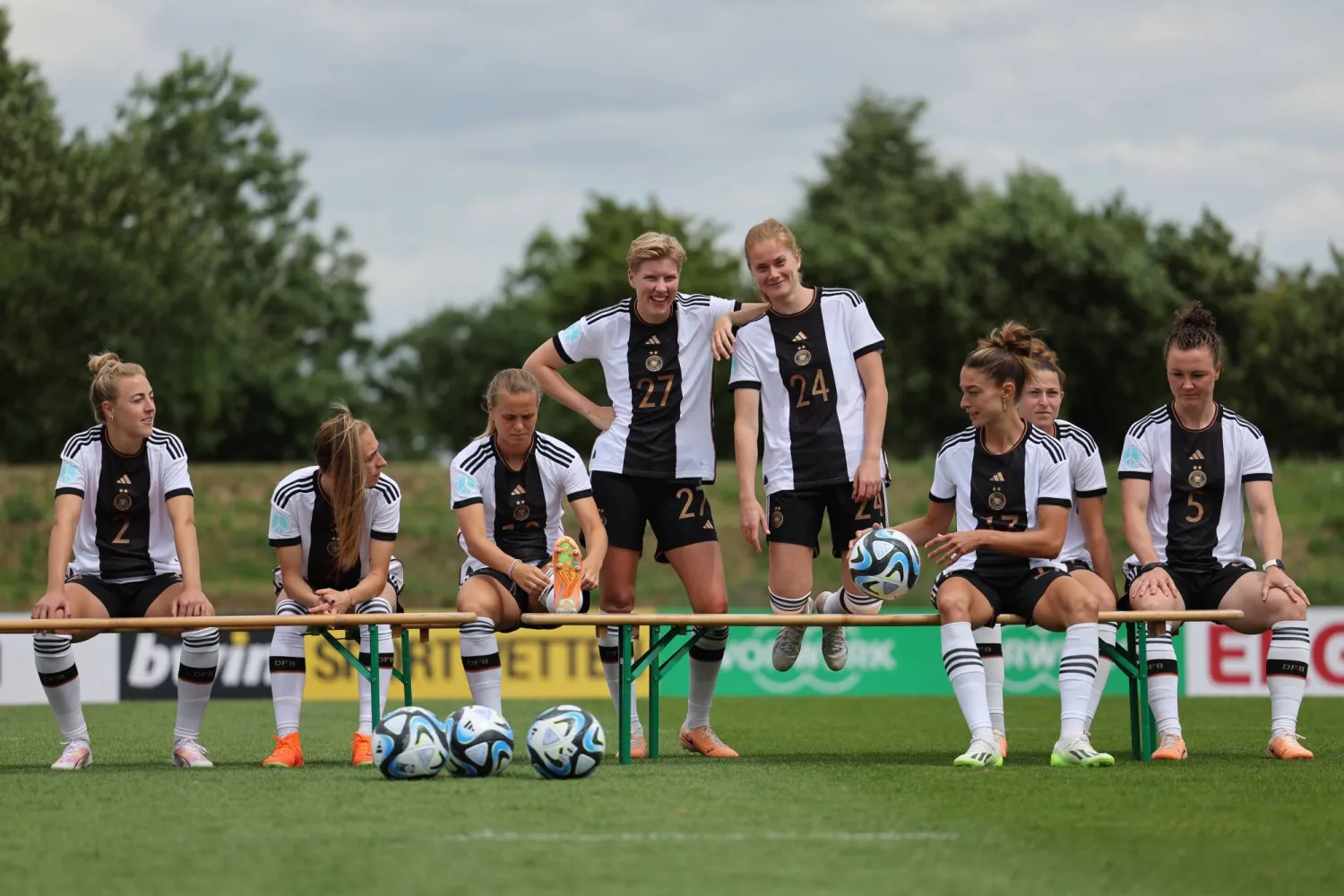 منتخب ألمانيا يتأهب لخوض منافسات كأس العالم للسيدات (إ.ب.أ)