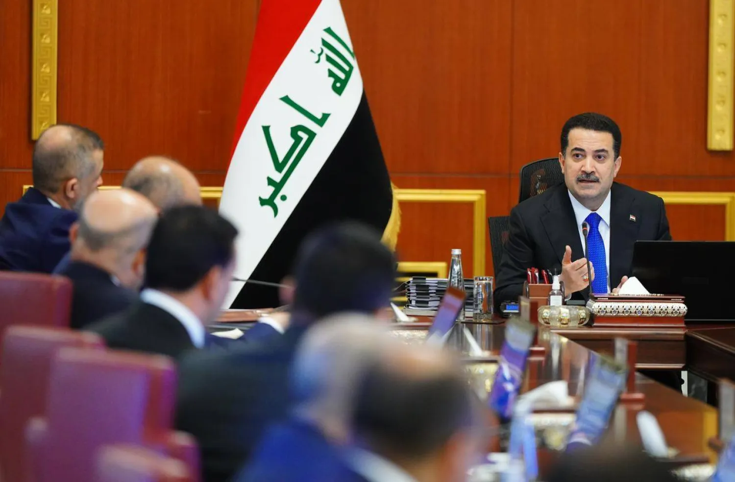 السوداني يرأس جلسة مجلس الوزراء الثلاثاء الماضي (رئاسة الوزراء)