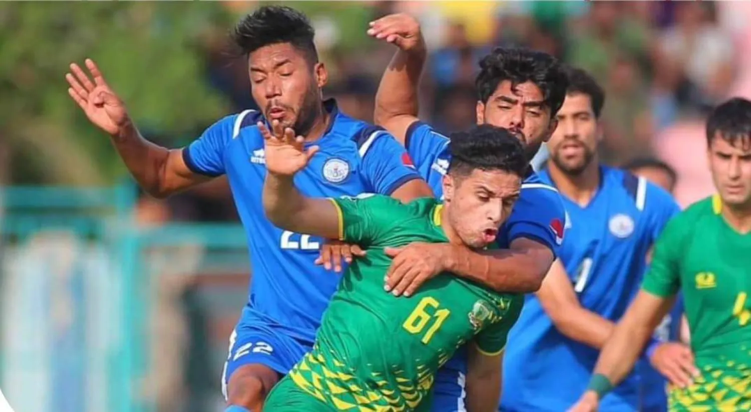 جانب من مباراة لنادي الشرطة العراقي (الاتحاد العراقي)