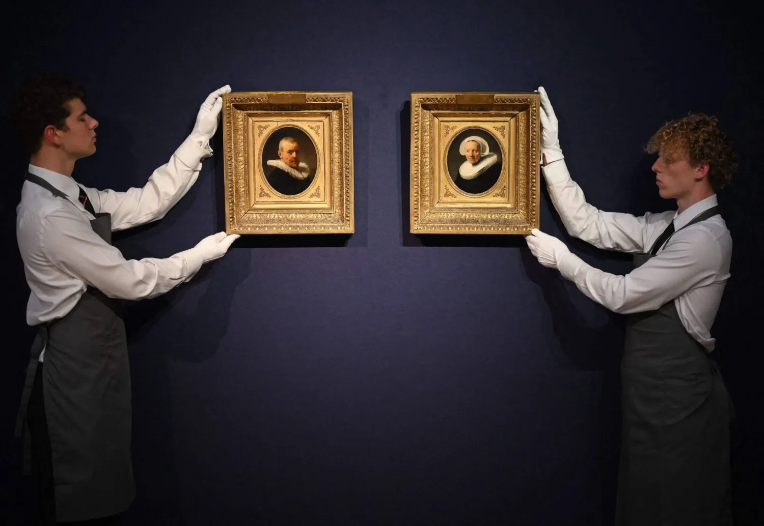 لوحتان لرامبرانت (أ.ف.ب)