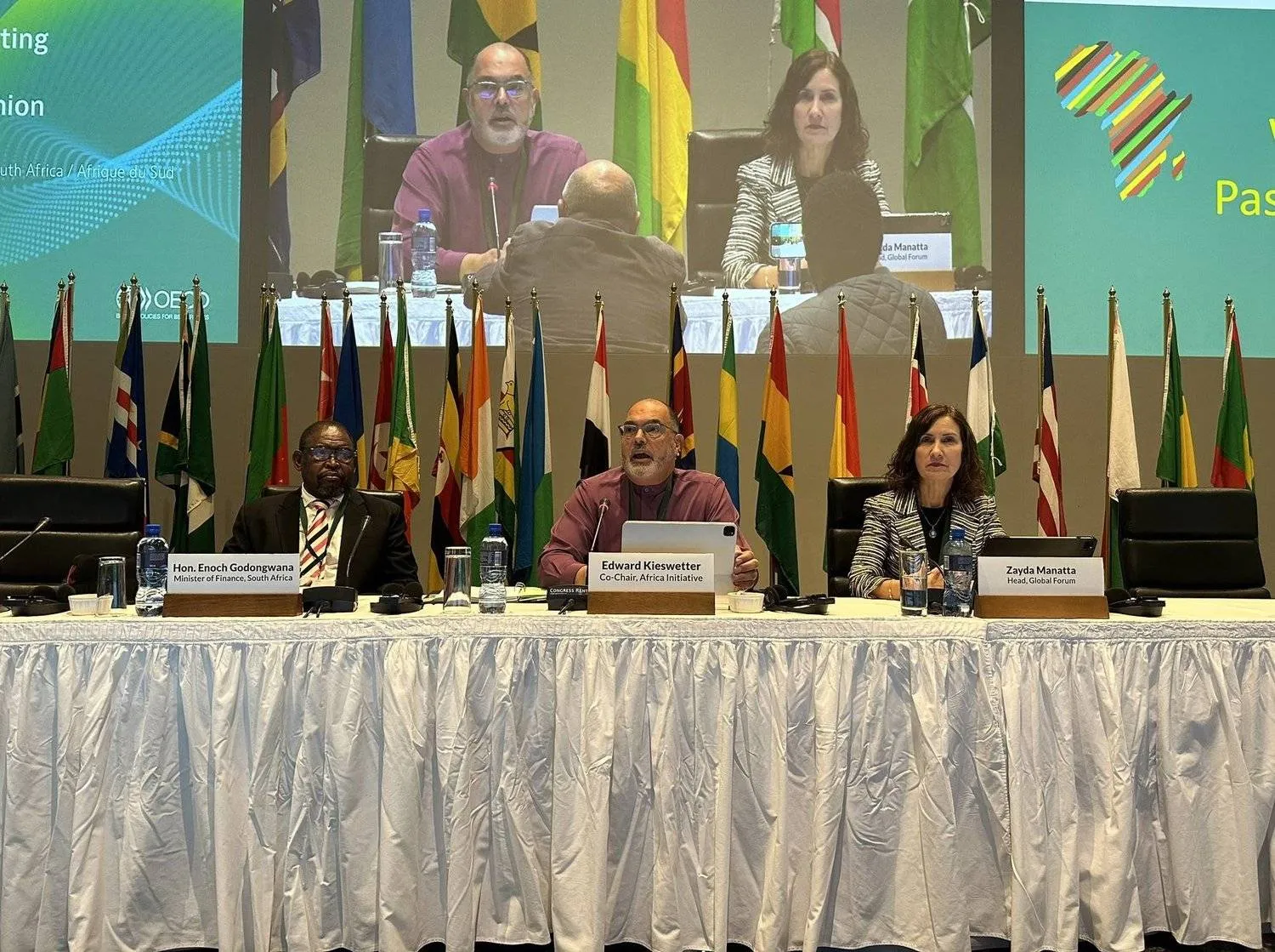 Officials at the 13th meeting of the African Initiative in Cape Town, South Africa. (Twitter) 