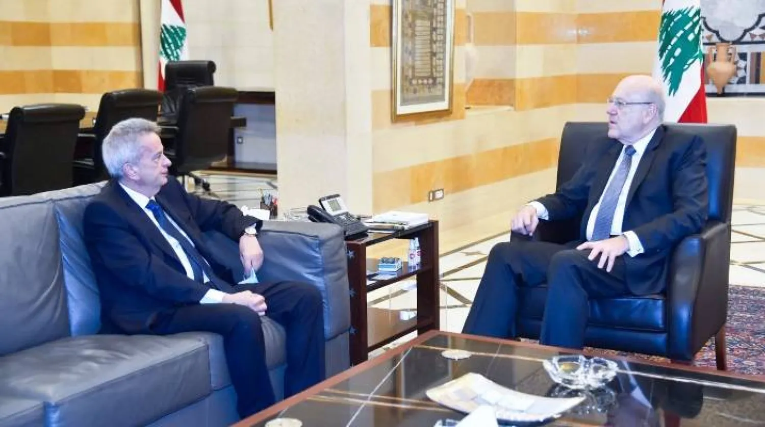 ميقاتي وسلامة خلال لقاء سابق بينهما (دالاتي ونهرا)