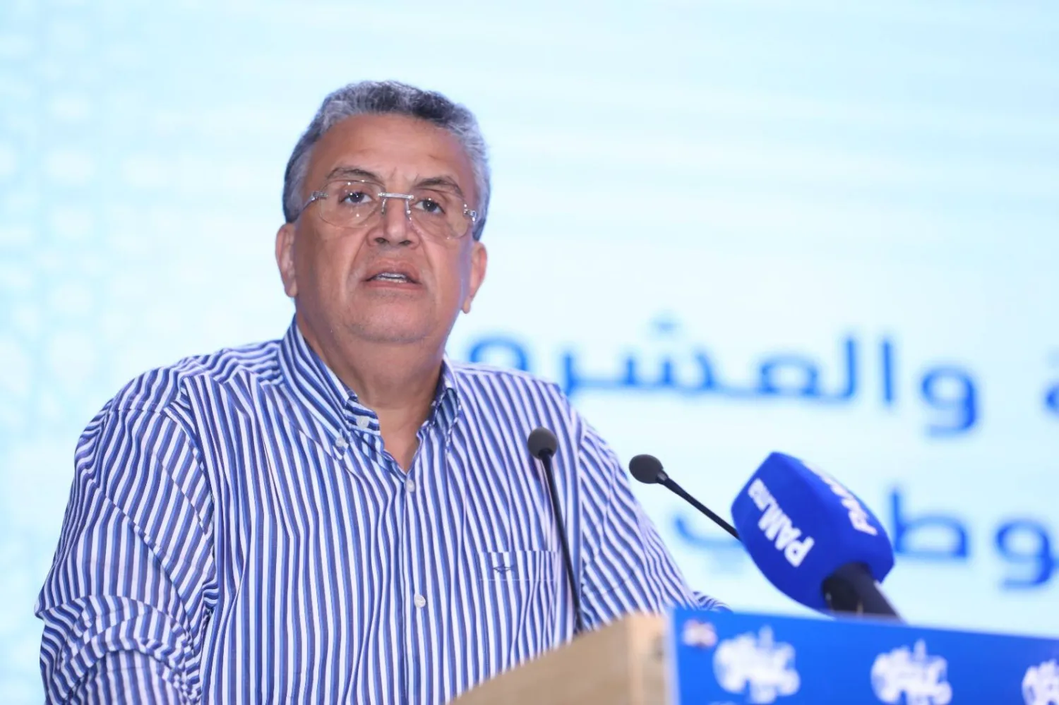 عبد اللطيف وهبي أمين عام «حزب الأصالة والمعاصرة» المغربي (الشرق الأوسط)