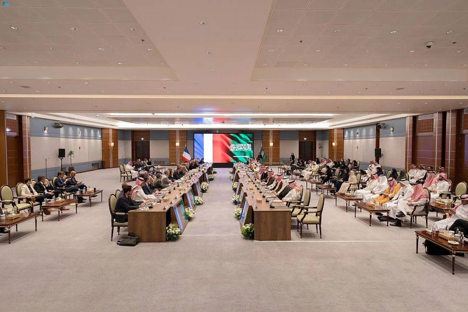 جانب من اللقاء السعودي - الفرنسي لتعزيز العلاقات في مجال الطاقة (الشرق الأوسط)