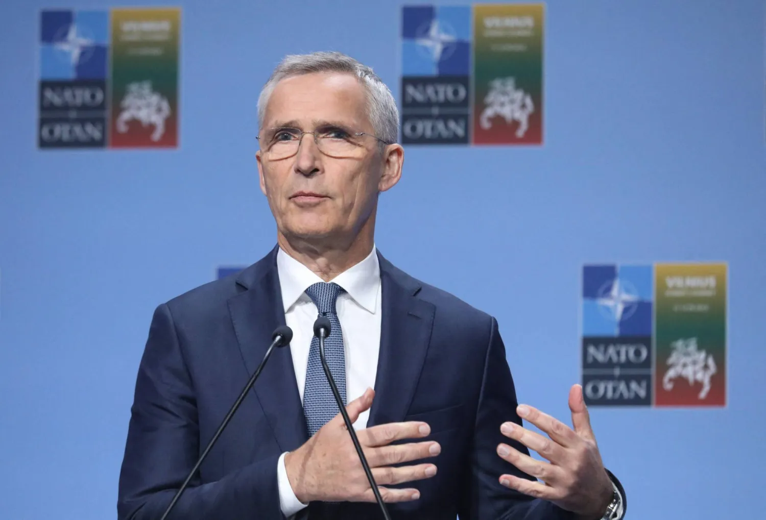 الأمين العام لـ«حلف شمال الأطلسي (ناتو)» ينس ستولتنبرغ (أ.ف.ب)