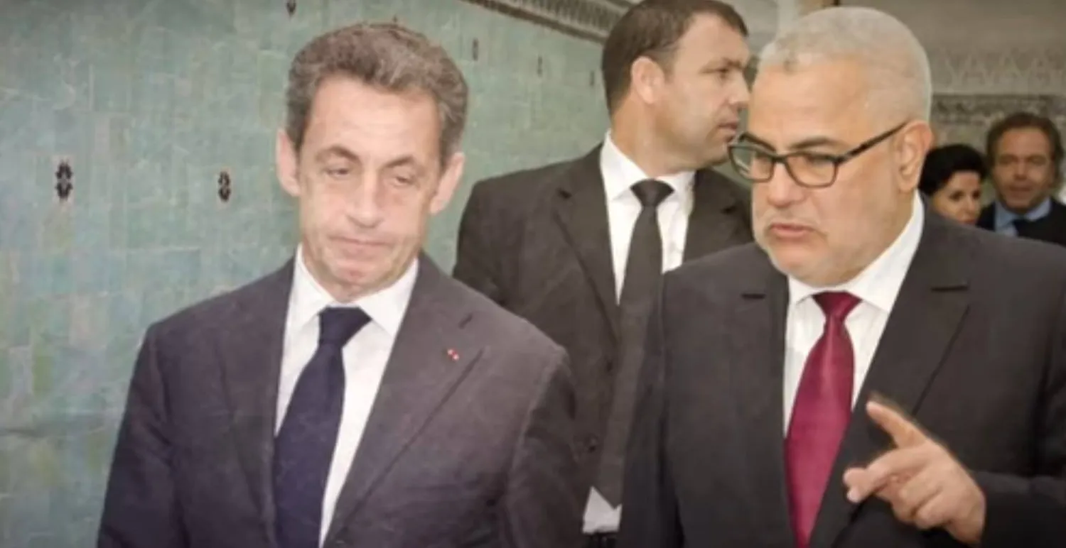 عبد الإله ابن كيران برفقة نيكولا ساركوزي (حساب ابن كيران في فيسبوك)