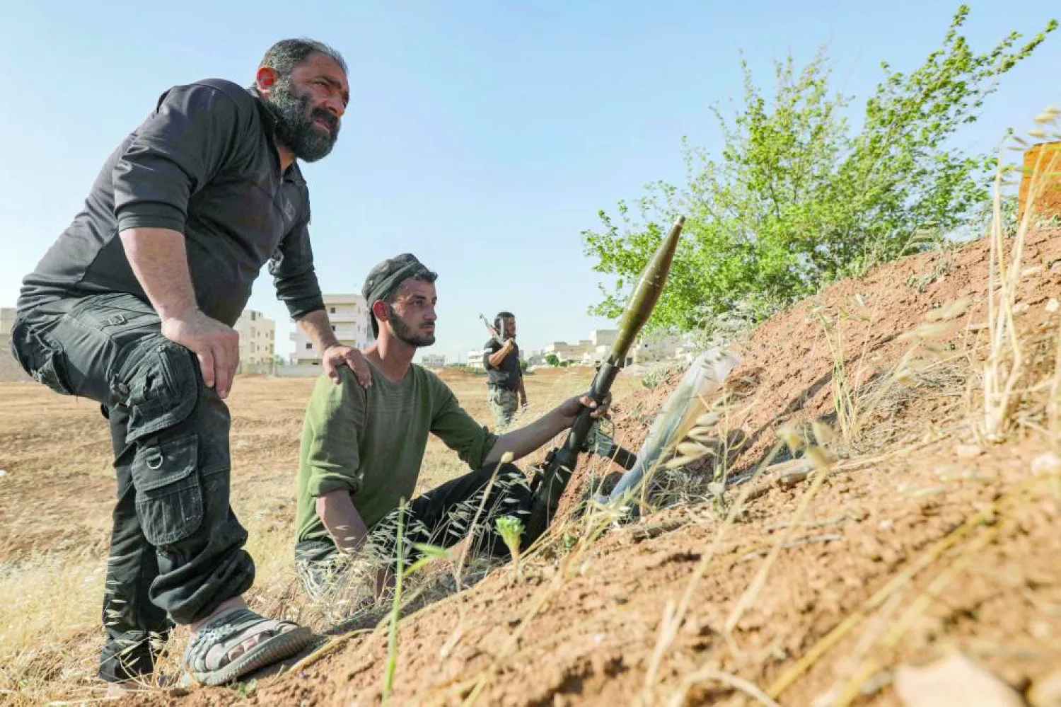 Menbiç’te SDG’nin kontrolündeki unsurlar (AFP-Arşiv)