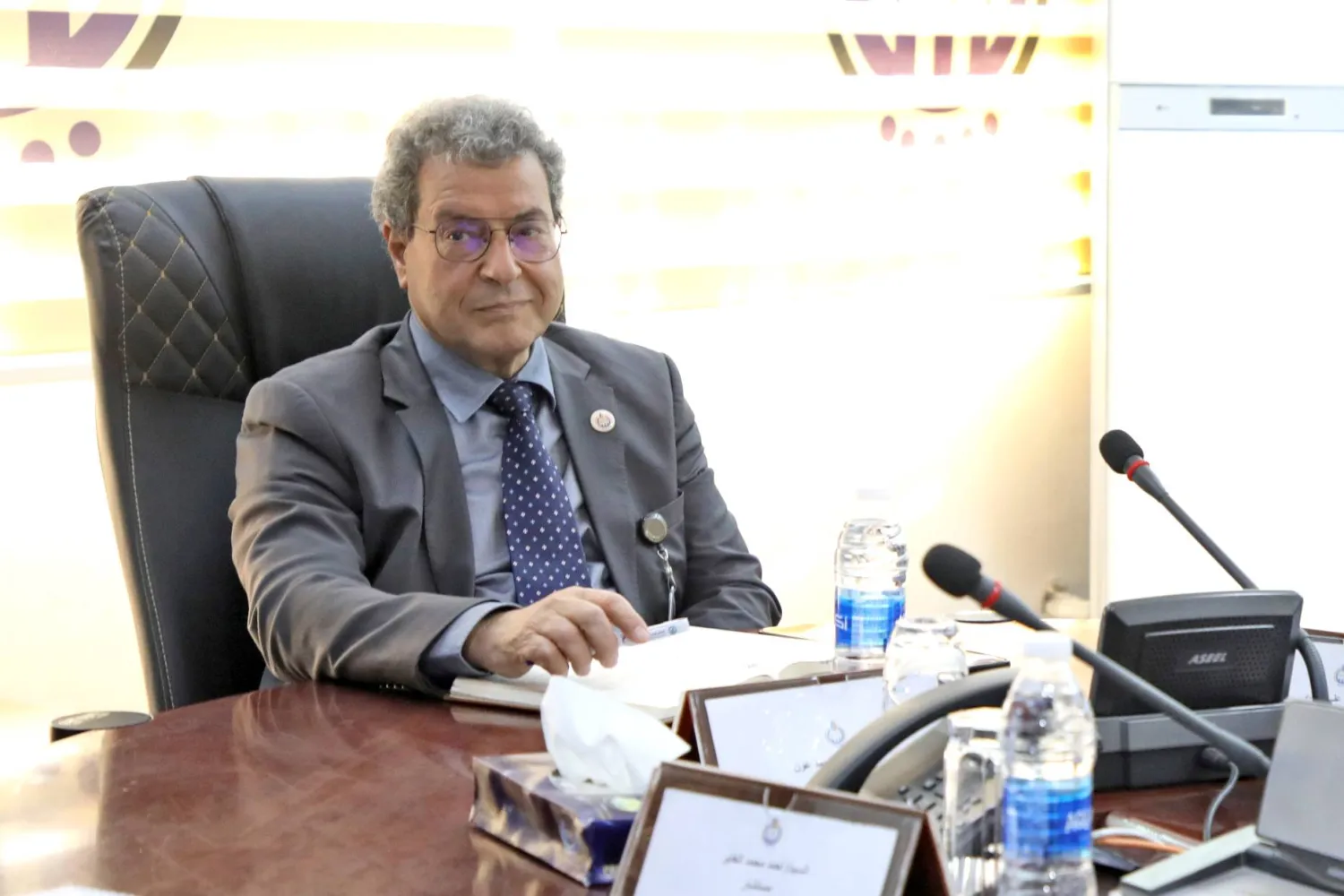 محمد عون وزير النفط والغاز بحكومة «الوحدة الوطنية» (المكتب الإعلامي للوزارة)