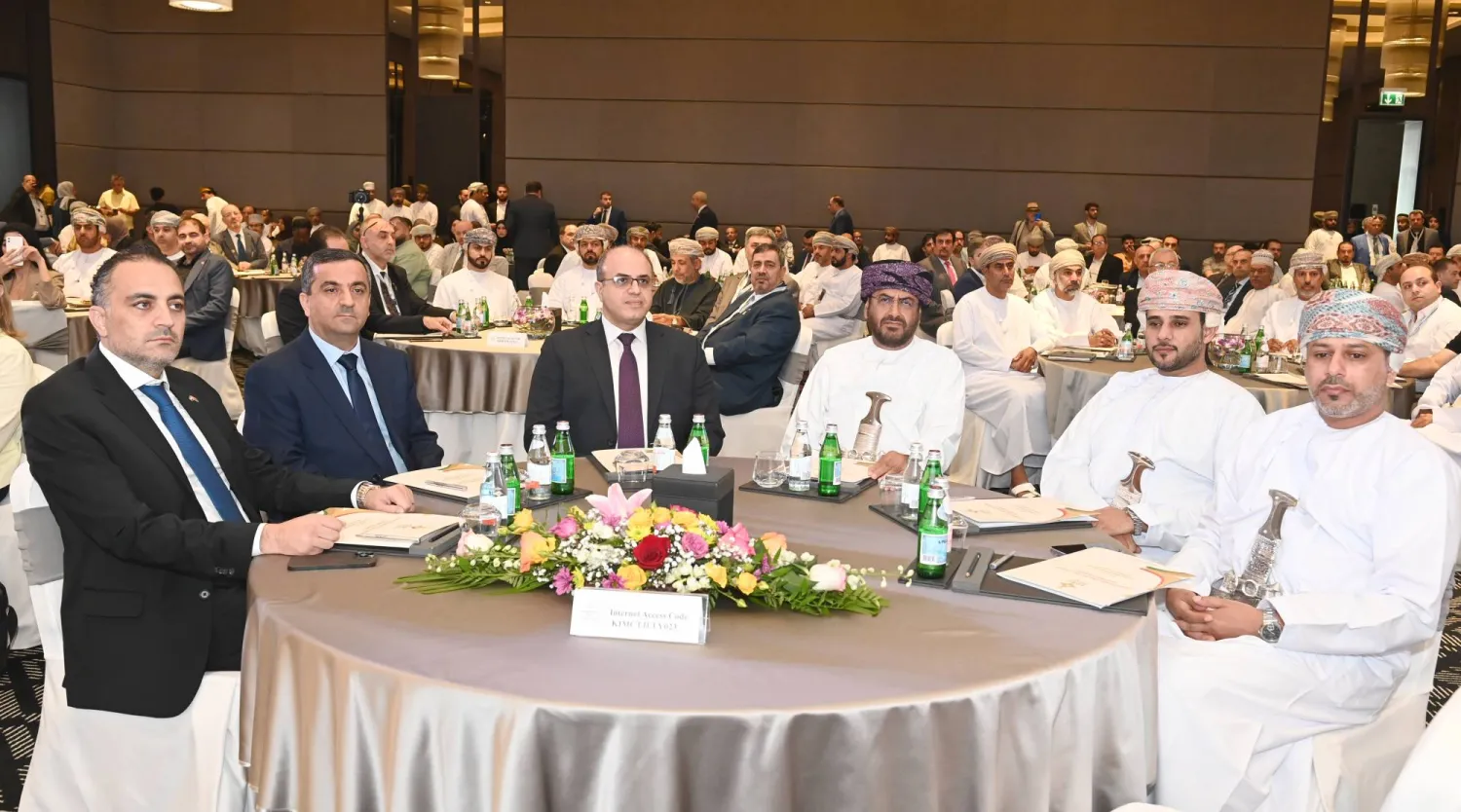 جانب من افتتاح منتدى الأعمال العُماني السوري في مسقط (العمانية)