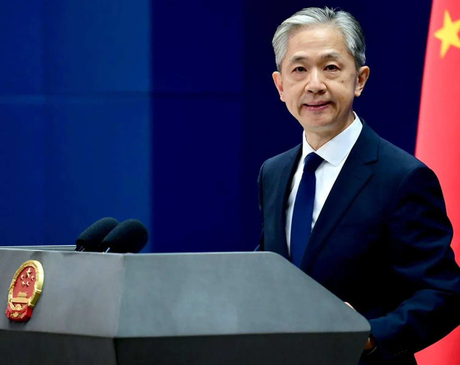 المتحدث باسم وزارة الخارجية الصينية وانغ ون بين (تويتر)