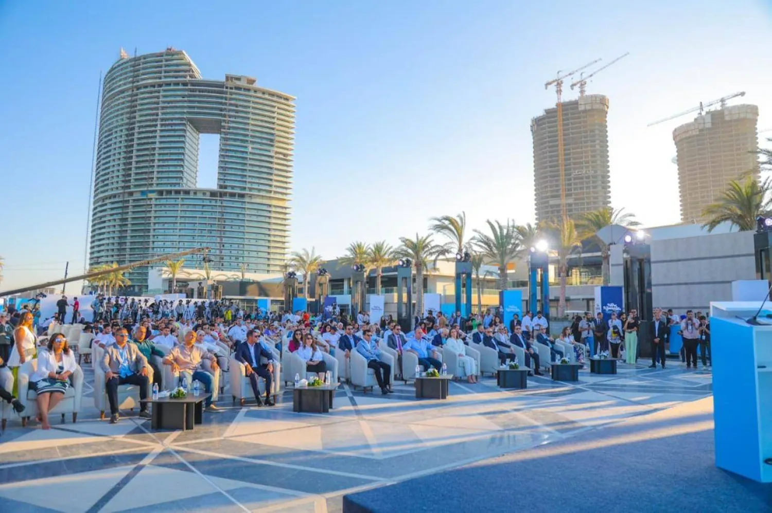 صورة لمنشآت مهرجان العلمين