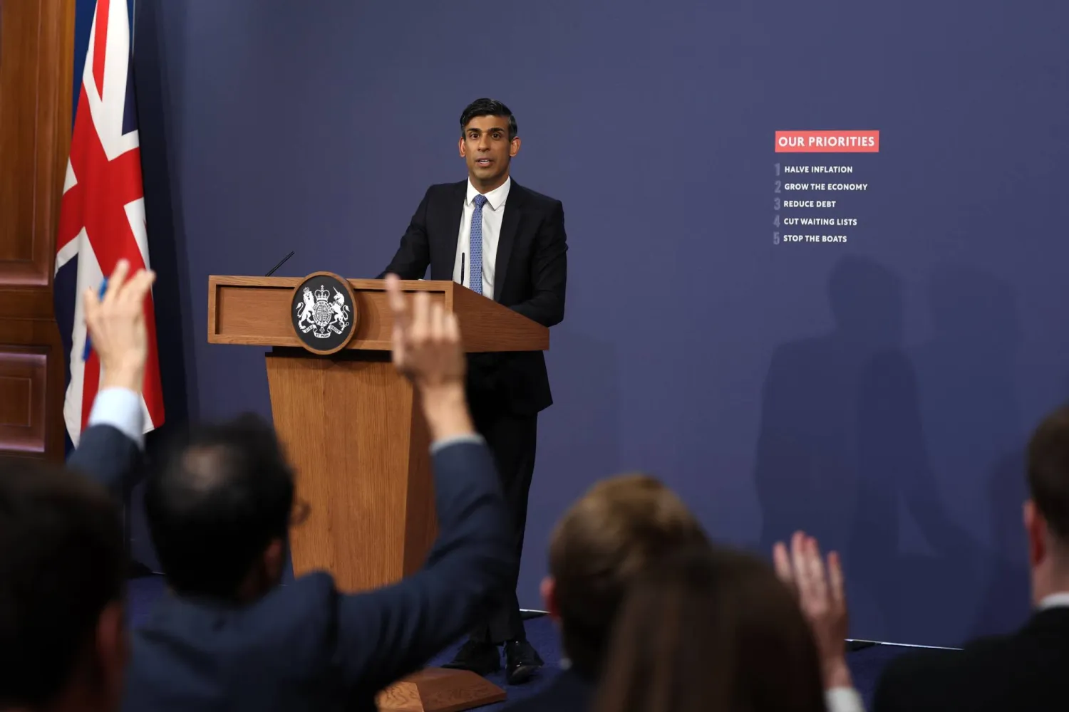 رئيس الوزراء البريطاني ريشي سوناك (د.ب.أ)