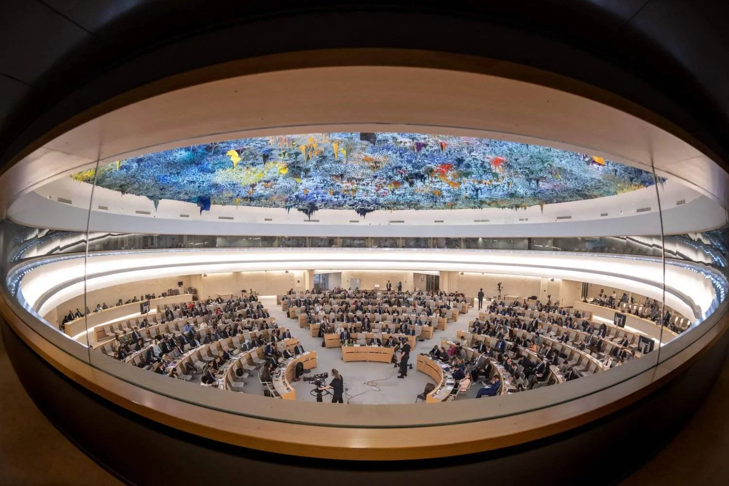 The UN Human Rights Council in session in Geneva. AFP 