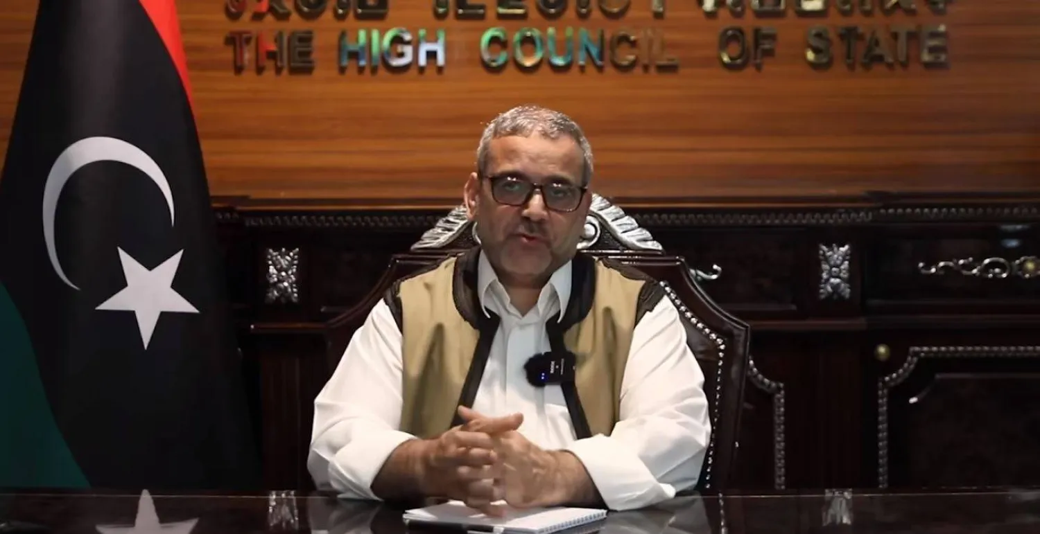 خالد المشري رئيس «المجلس الأعلى للدولة» (المكتب الإعلامي للمجلس)