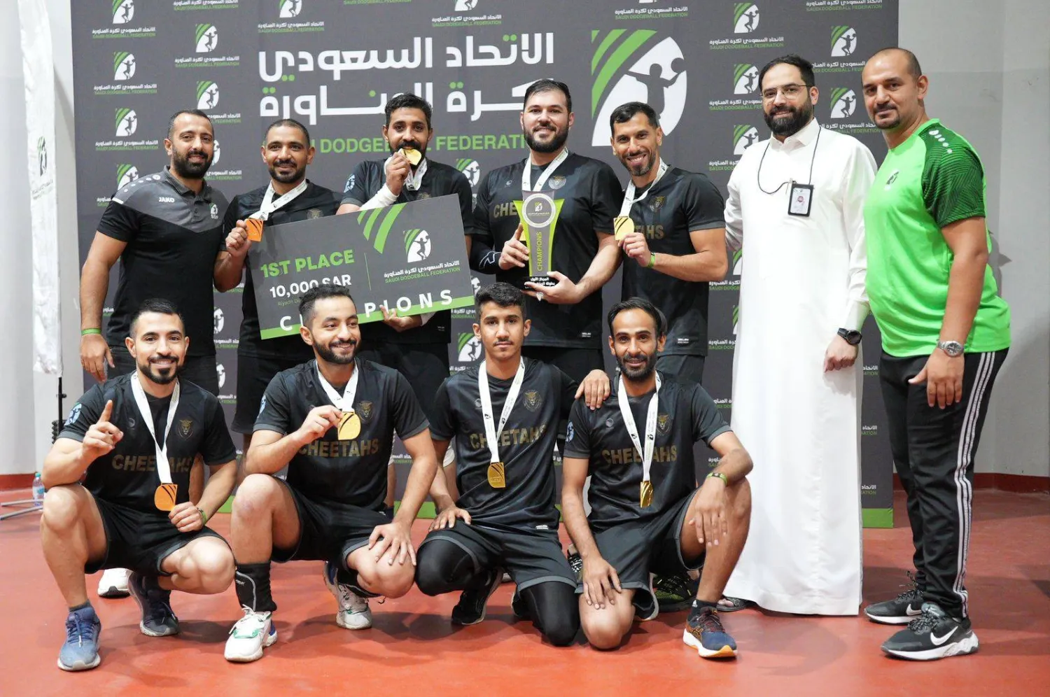 فريق شيتاس لدى تتويجه باللقب (الشرق الأوسط)