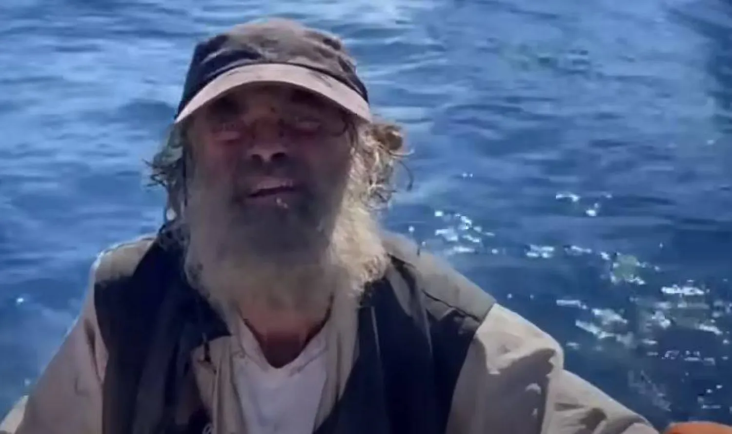 صورة للبحار الأسترالي مقتبسة من مقطع فيديو نشرته وكالة «ناين نيوز»