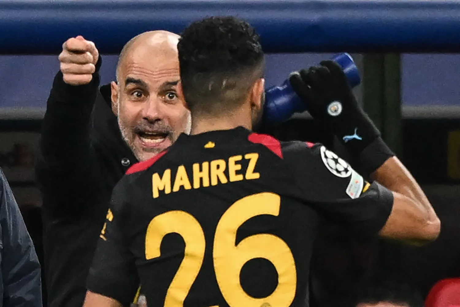 رياض محرز بات قريباً من مغادرة «مان سيتي» (د.ب.أ)