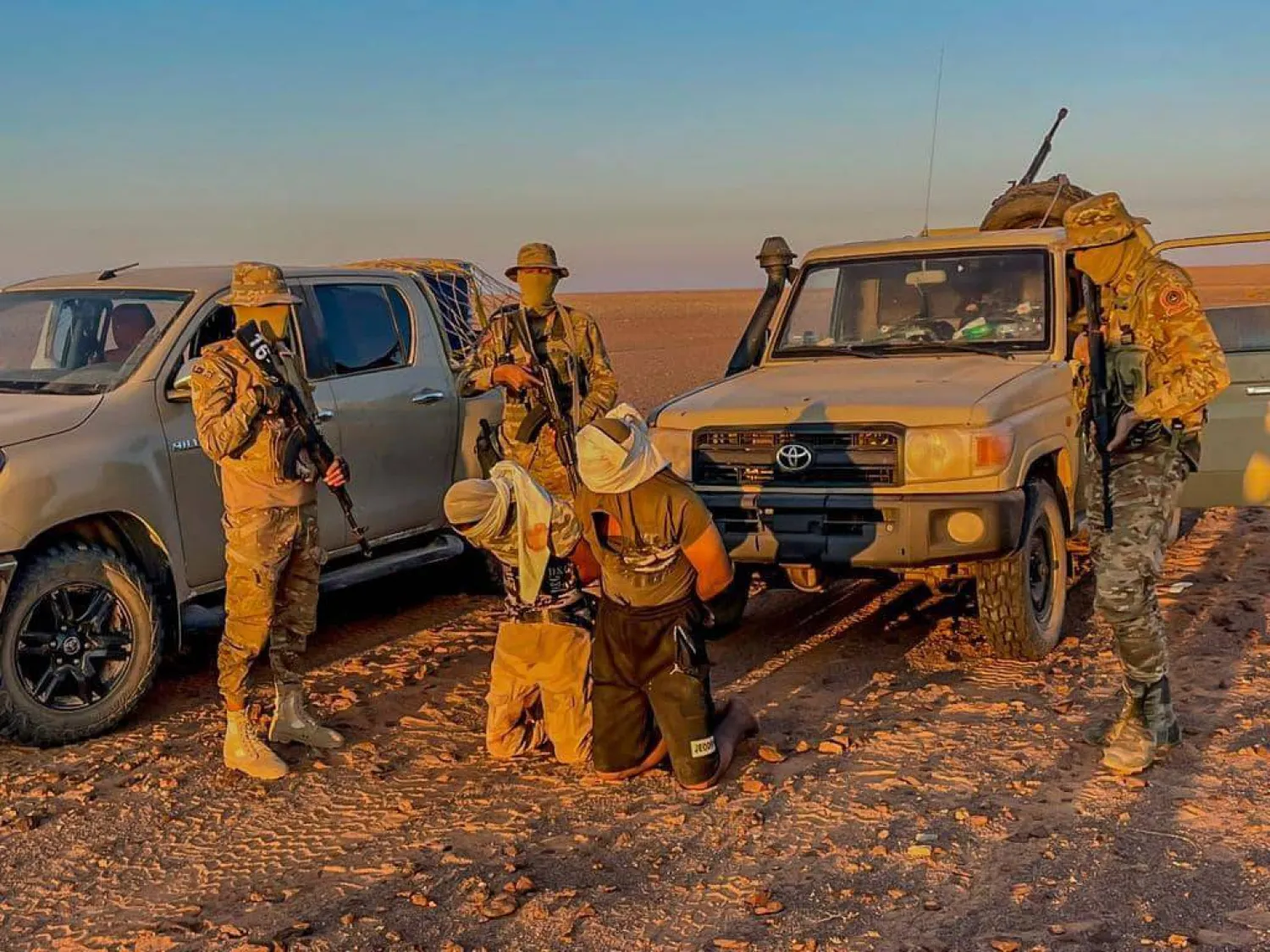 صورة وزعها (اللواء 444 قتال) التابع لحكومة «الوحدة» الليبية المؤقتة