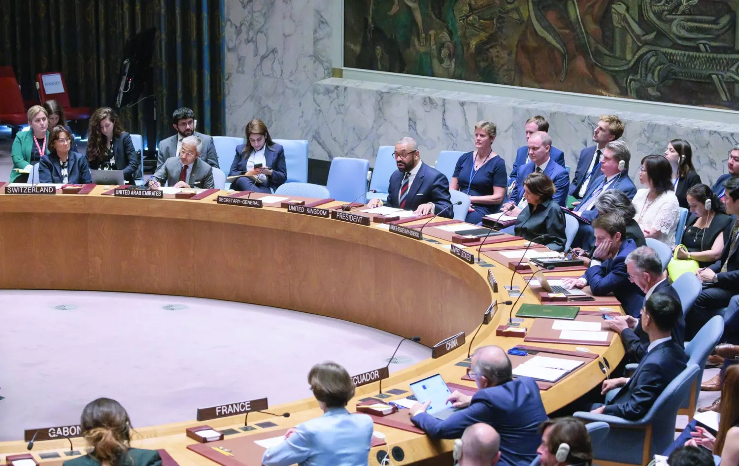 
جلسة الاثنين في الأمم المتحدة لمناقشة تداعيات إنهاء العمل بالاتفاقية (إ.ب.أ)