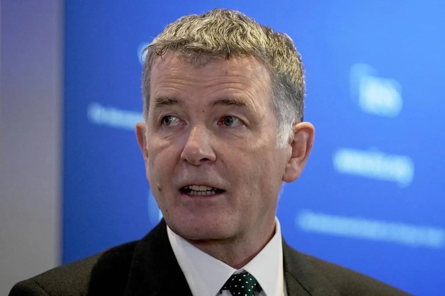 Richard Moore, the Chief of Britain's Secret Intelligence Service, also known as MI6, answers questions after giving his first public speech since becoming head of the organization, at the International Institute for Strategic Studies in London on Nov. 30, 2021. (AP)