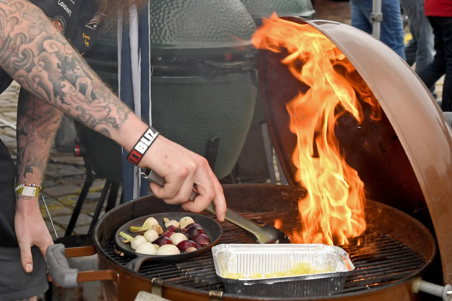 كل أنواع الخضراوات تقريباً ملائمة للشواء (د.ب.أ)