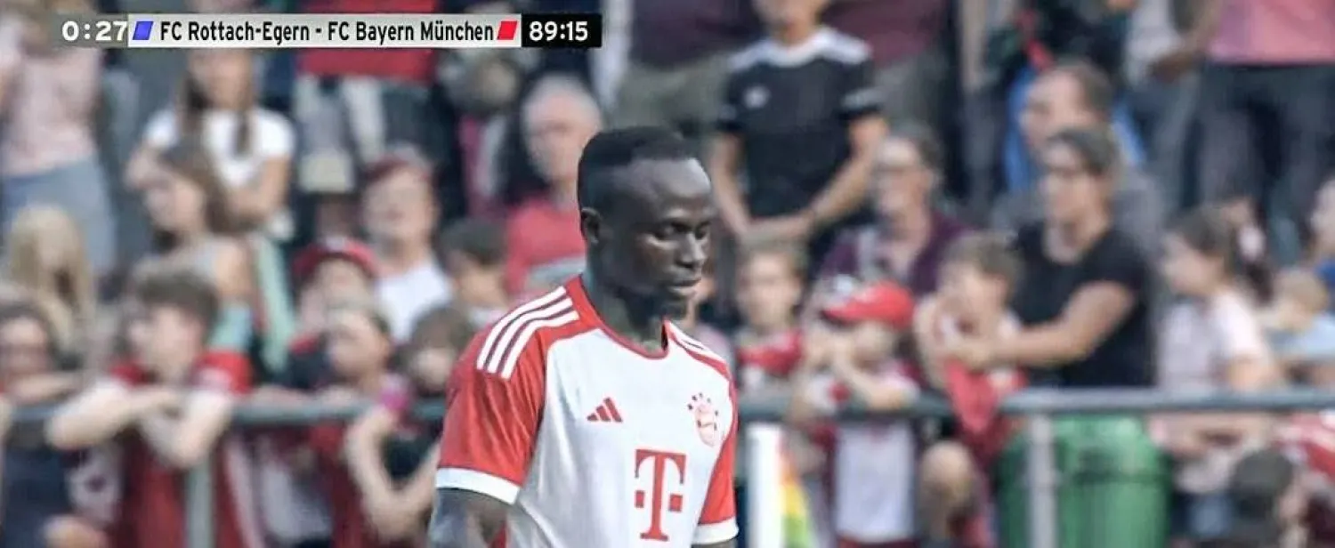 النتيجة لبايرن كما تبدو على شاشة إحدى القنوات الناقلة للمباراة (تويتر)