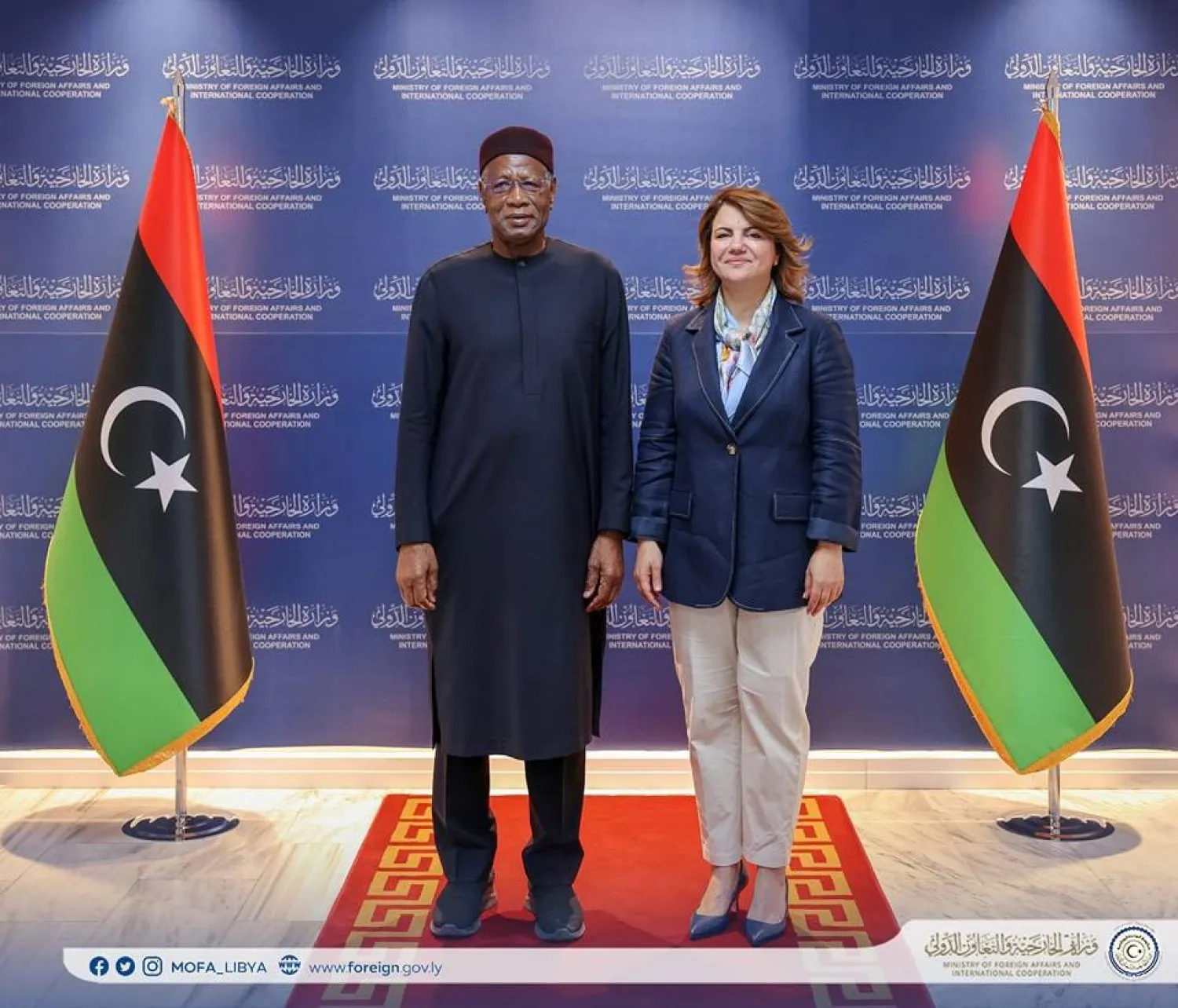 لقاء المنقوش مع باتيلي («خارجية» حكومة الوحدة)