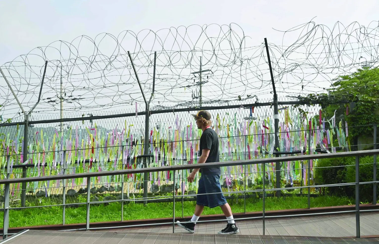 جانب من المنطقة منزوعة السلاح في مدينة باجو الحدودية الأربعاء (أ.ف.ب)