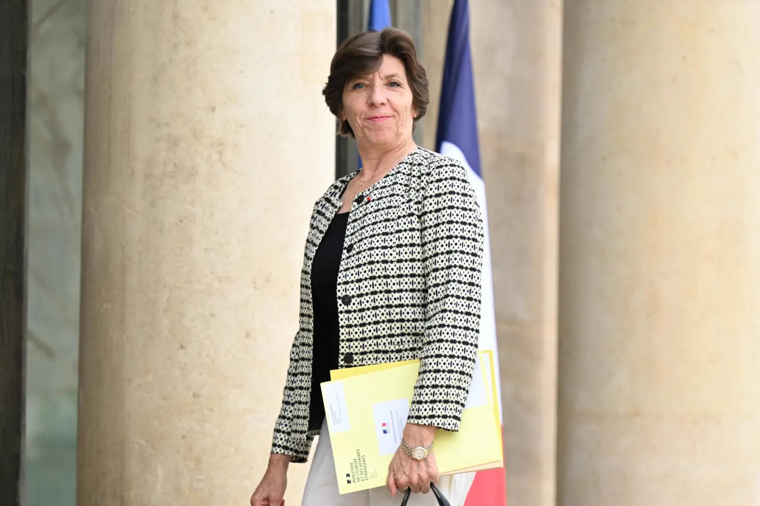 وزيرة خارجية فرنسا كاترين كولونا (أ.ف.ب)