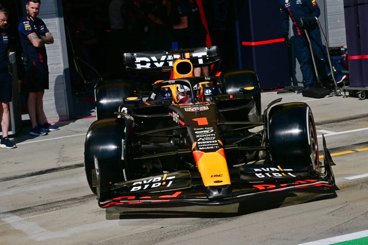 Formula One F1 - Hungarian Grand Prix - Hungaroring, Budapest, Hungary - July 22, 2023 Red Bull's Max Verstappen during qualifying REUTERS/Marton Monus/Pool