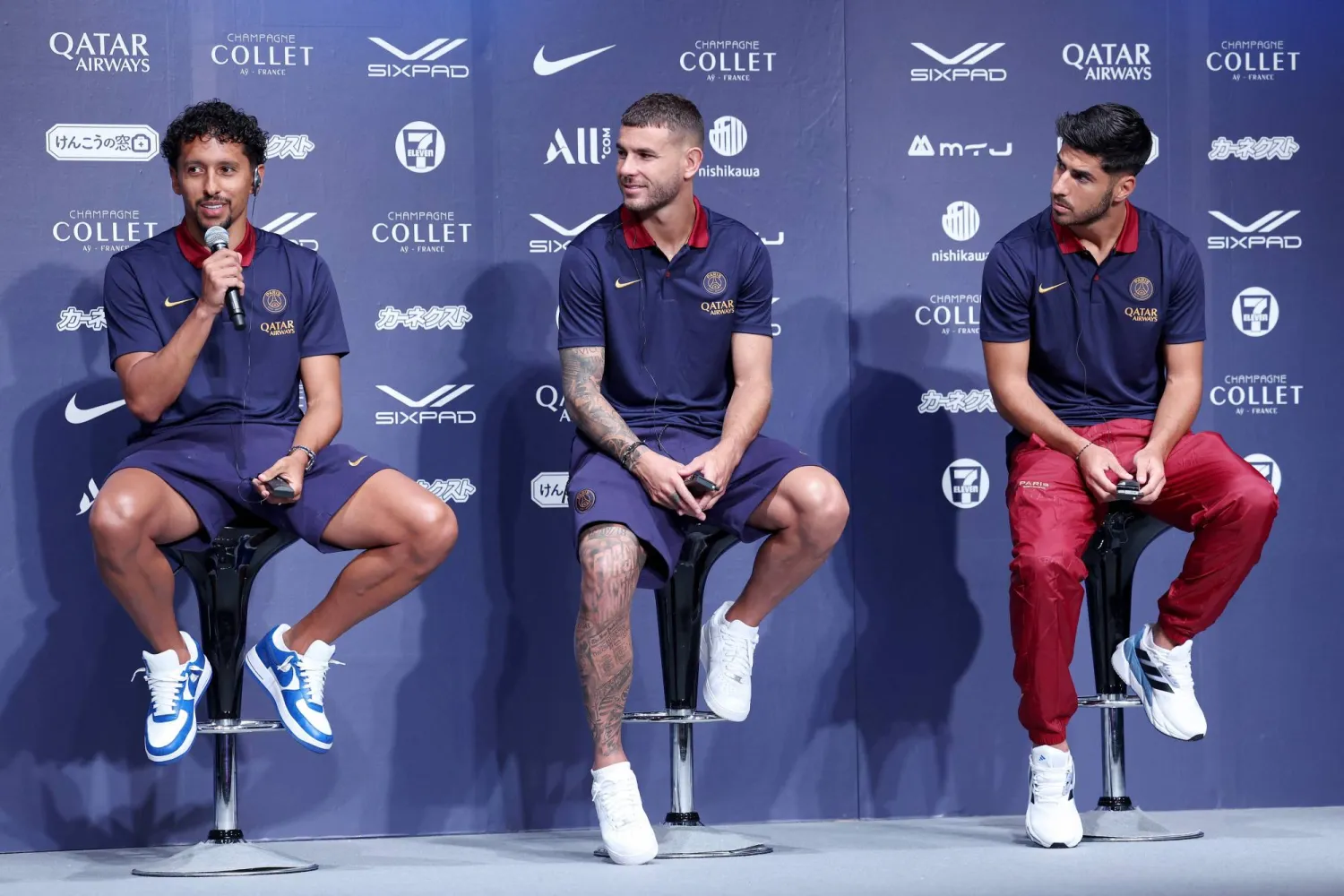 ماركينيوس خلال لقائه بوسائل الإعلام في طوكيو (أ.ف.ب)