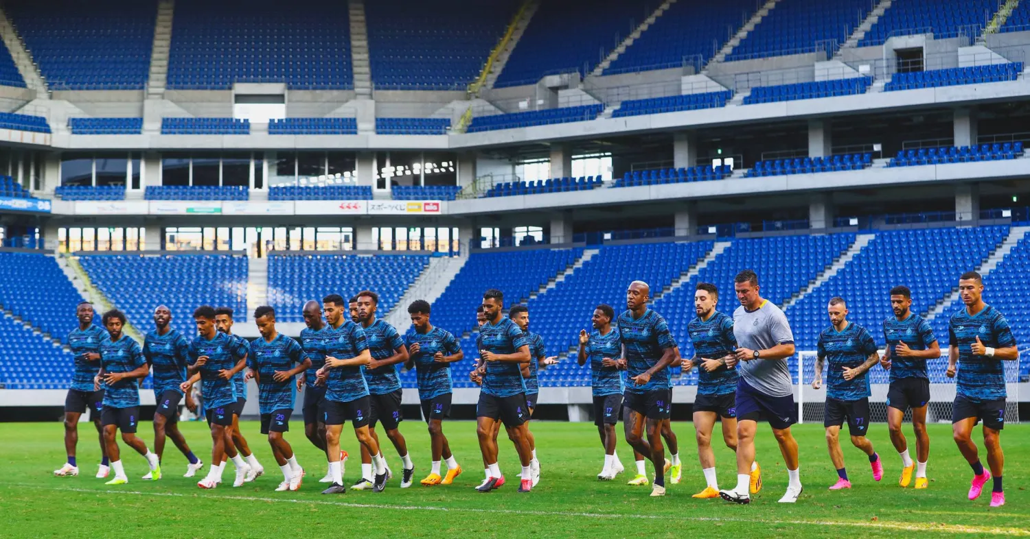 جانب من تدريبات النصر الأخيرة (نادي النصر)