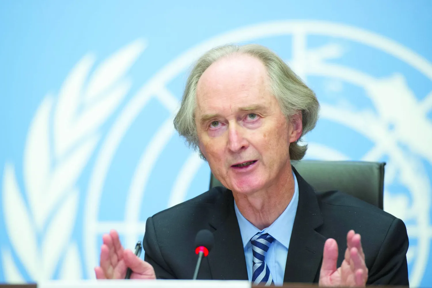 غير بيدرسن المبعوث الأممي لسوريا (الأمم المتحدة - د.ب.أ)