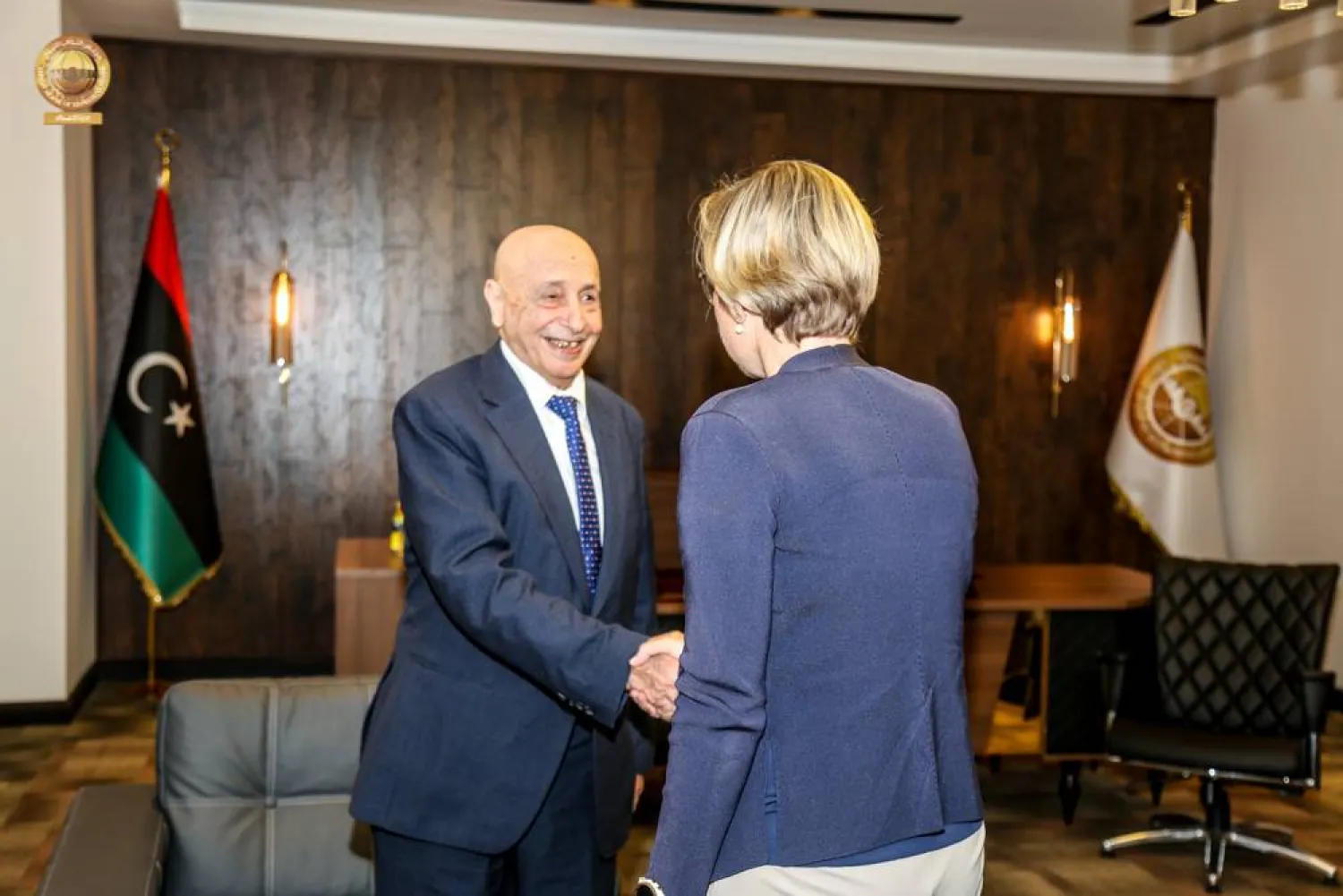 من اجتماع صالح مع سفيرة بريطانيا (مجلس النواب)