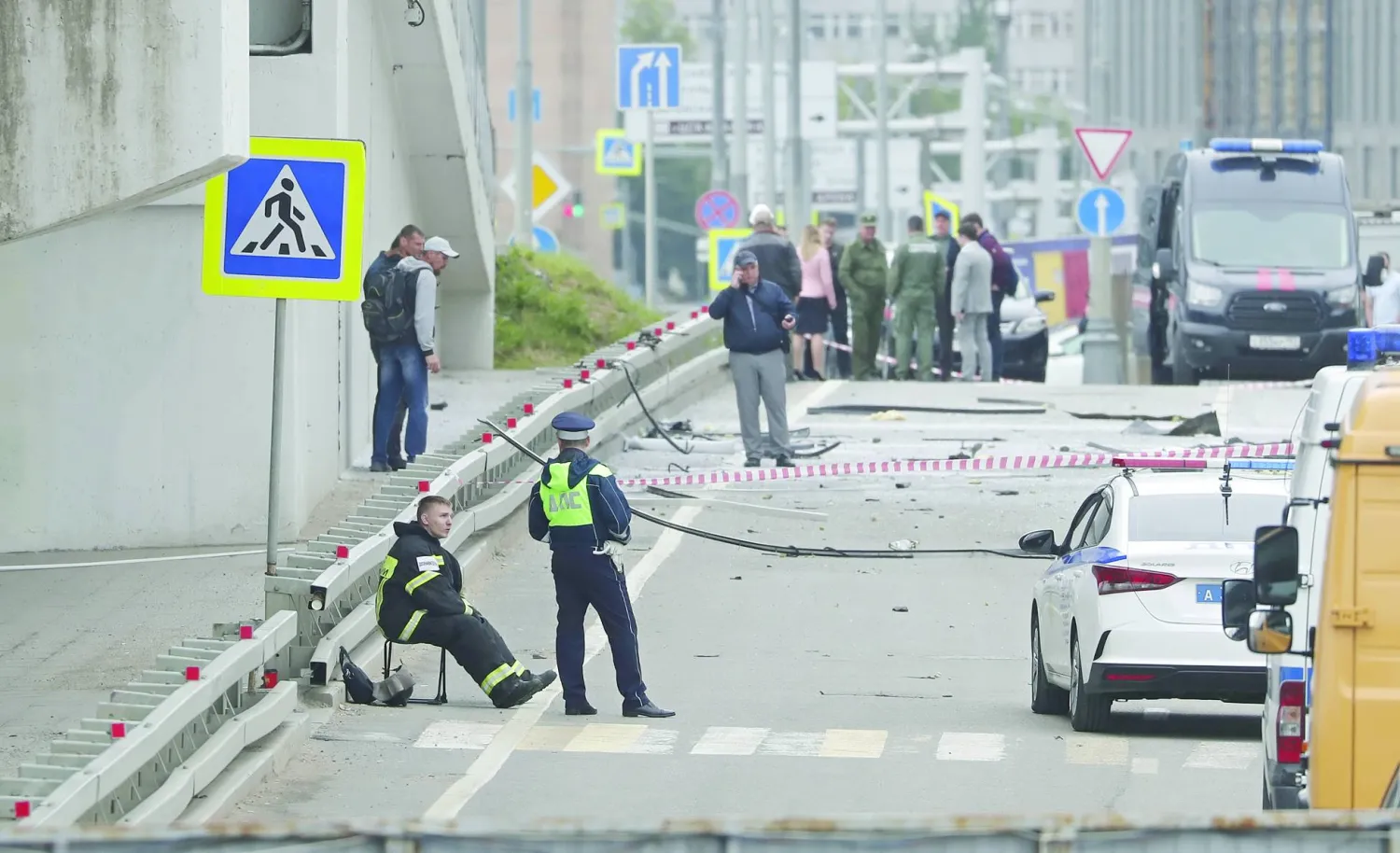 
موسكو تعرضت اليوم لهجوم بطائرات مسيرة (إ.ب.أ)