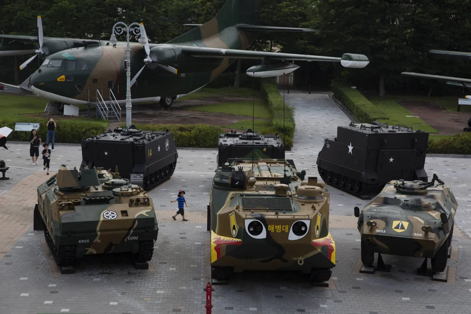 People visit the War Memorial Museum in Seoul, South Korea, 25 July 2023, ahead of the 70th anniversary of the Korean War Armistice Agreement, on 27 July 2023.  EPA/JEON HEON-KYUN