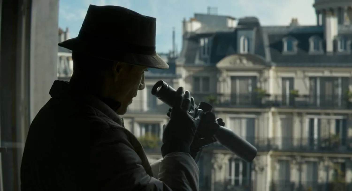 This image released by Netflix shows Michael Fassbender in a scene from "The Killer." (Netflix via AP)
