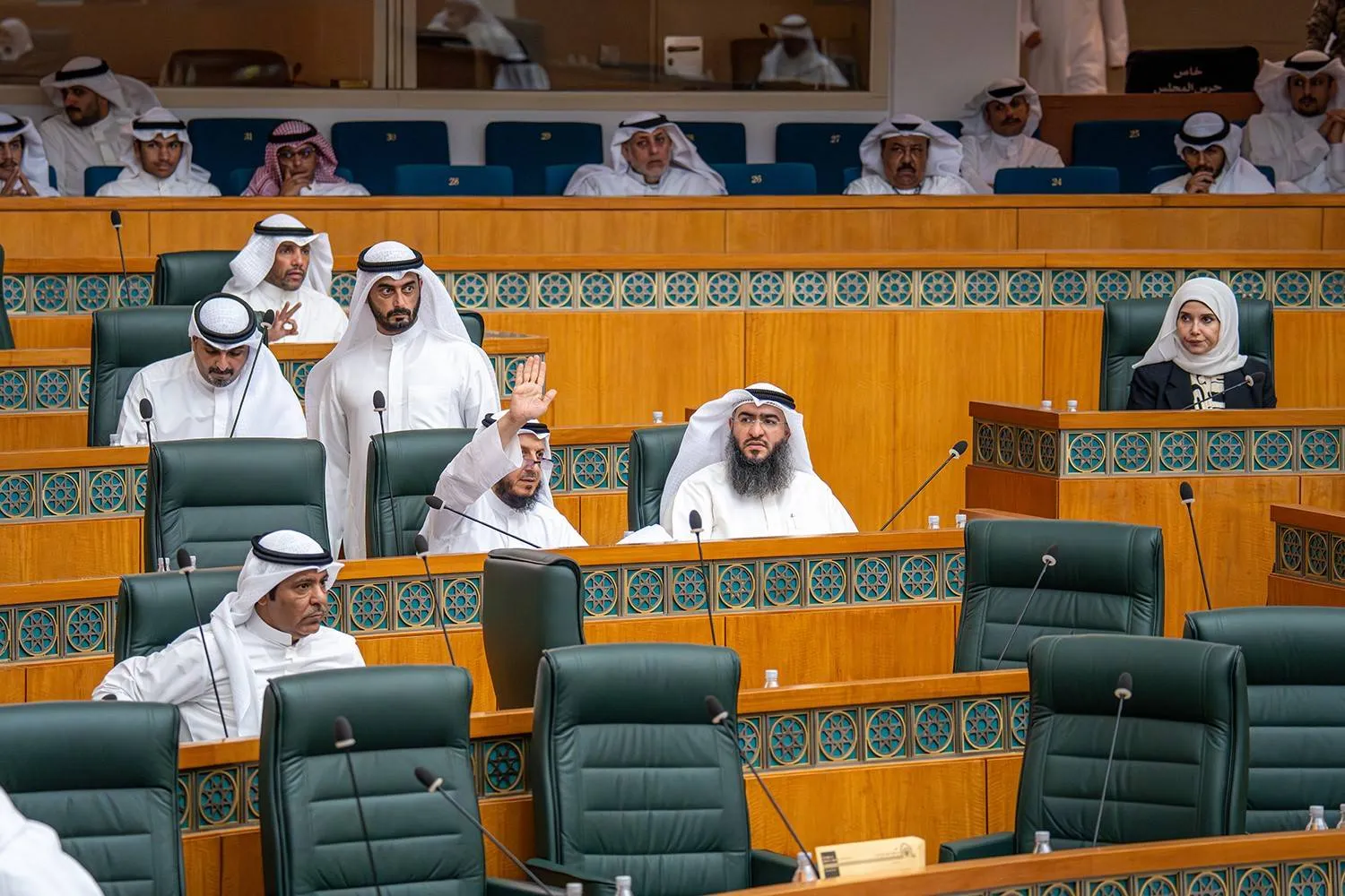 جانب من جلسة مجلس الأمة الكويتي الأربعاء (كونا)