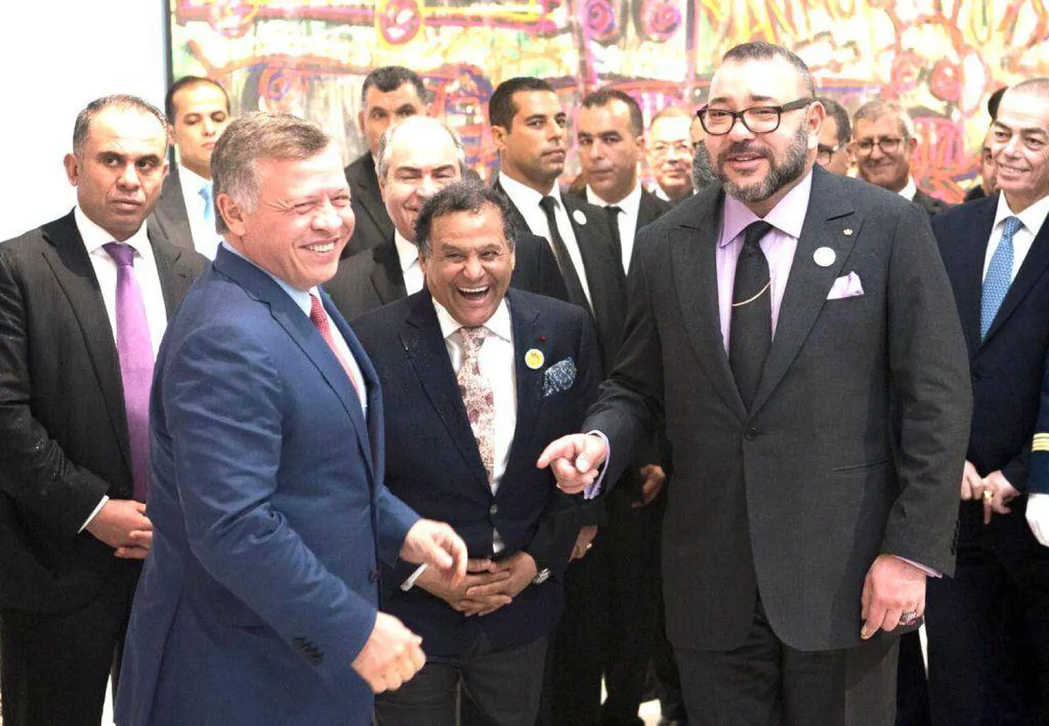 الملك محمد السادس في إحدى زياراته للمتحف برفقة الملك عبد الله الثاني (الشرق الأوسط)