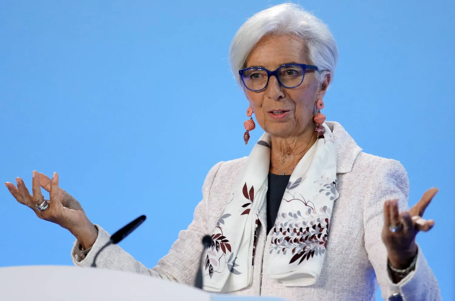 رئيسة البنك المركزي الأوروبي كريستين لاغارد (إ.ب.أ)