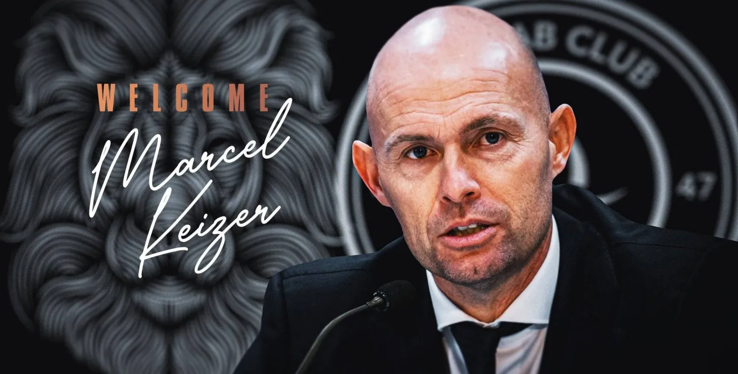 الصورة التي بثها المركز الإعلامي بنادي الشباب للمدرب الجديد مارسيل كايزر (نادي الشباب)