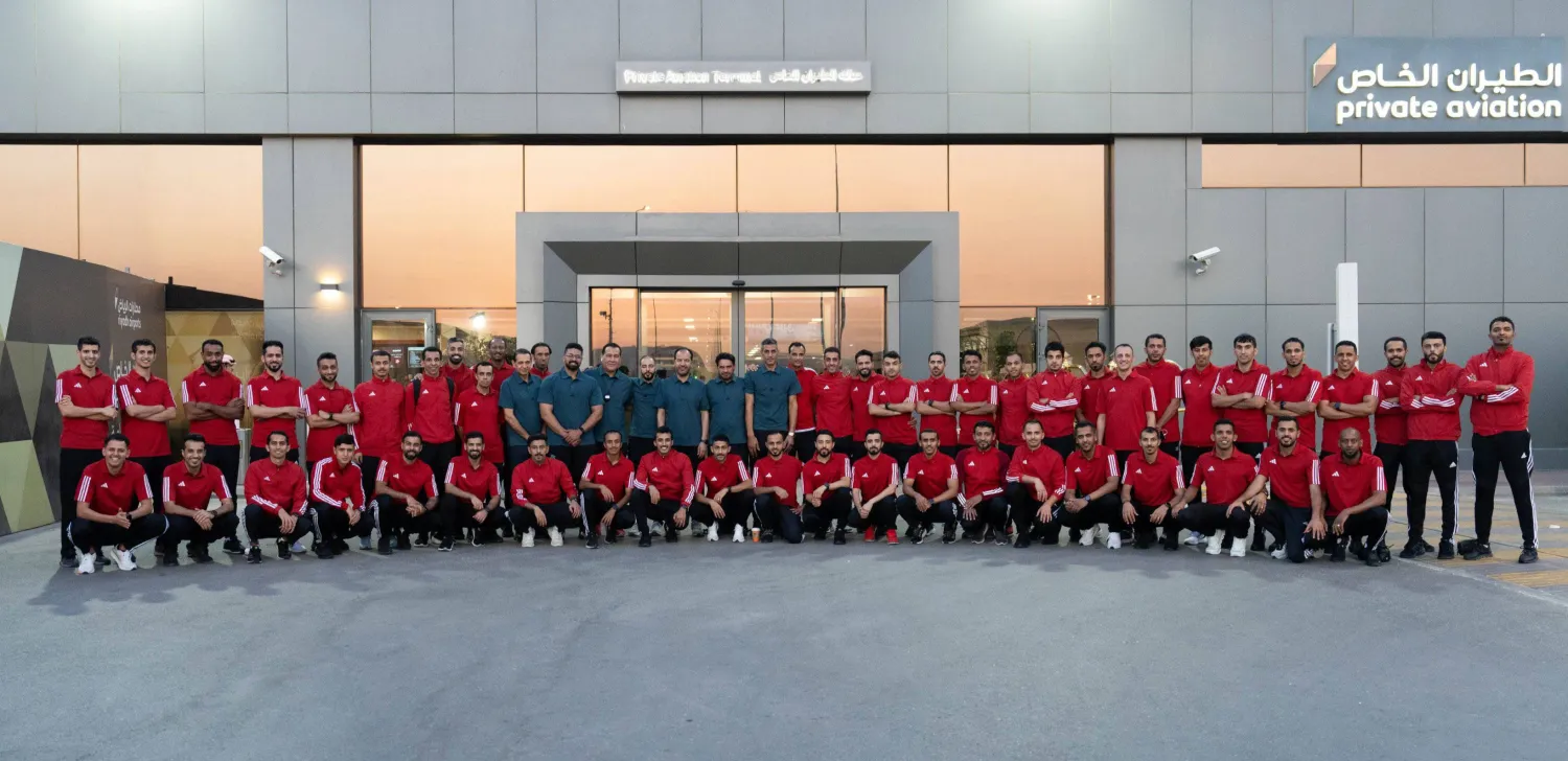 جانب من وصول بعثة الحكام إلى مدينة نوفي ساد الصربية لإقامة المعسكر (الاتحاد السعودي لكرة القدم)