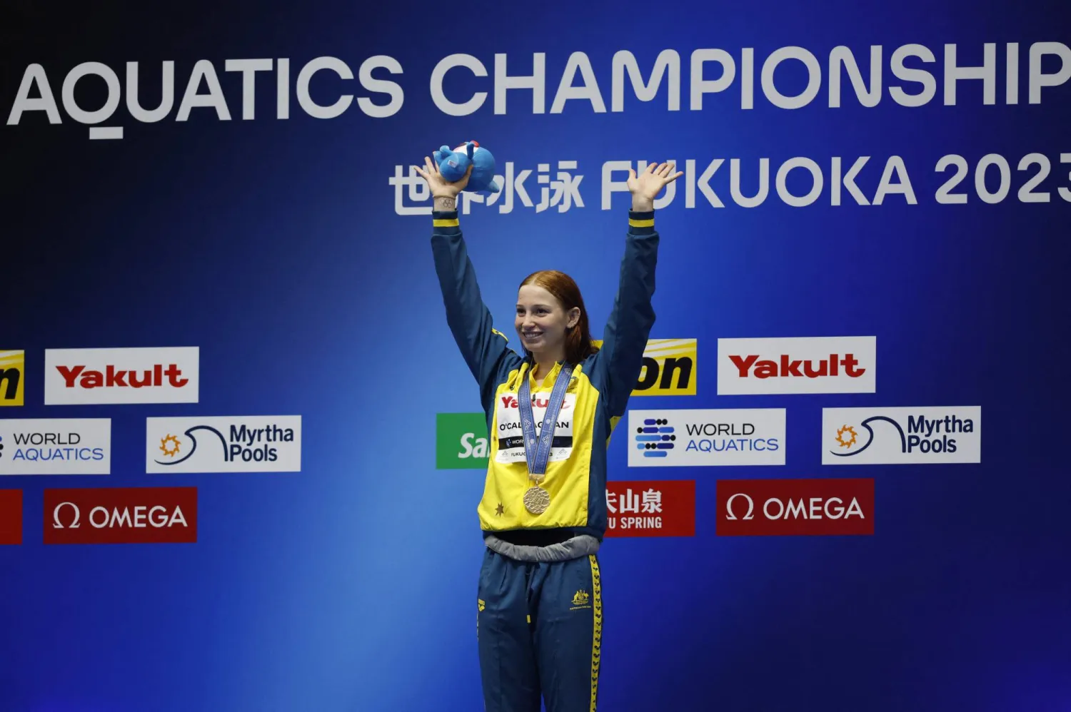 سجلت الأسترالية 52.16 ثانية في السباق (رويترز)