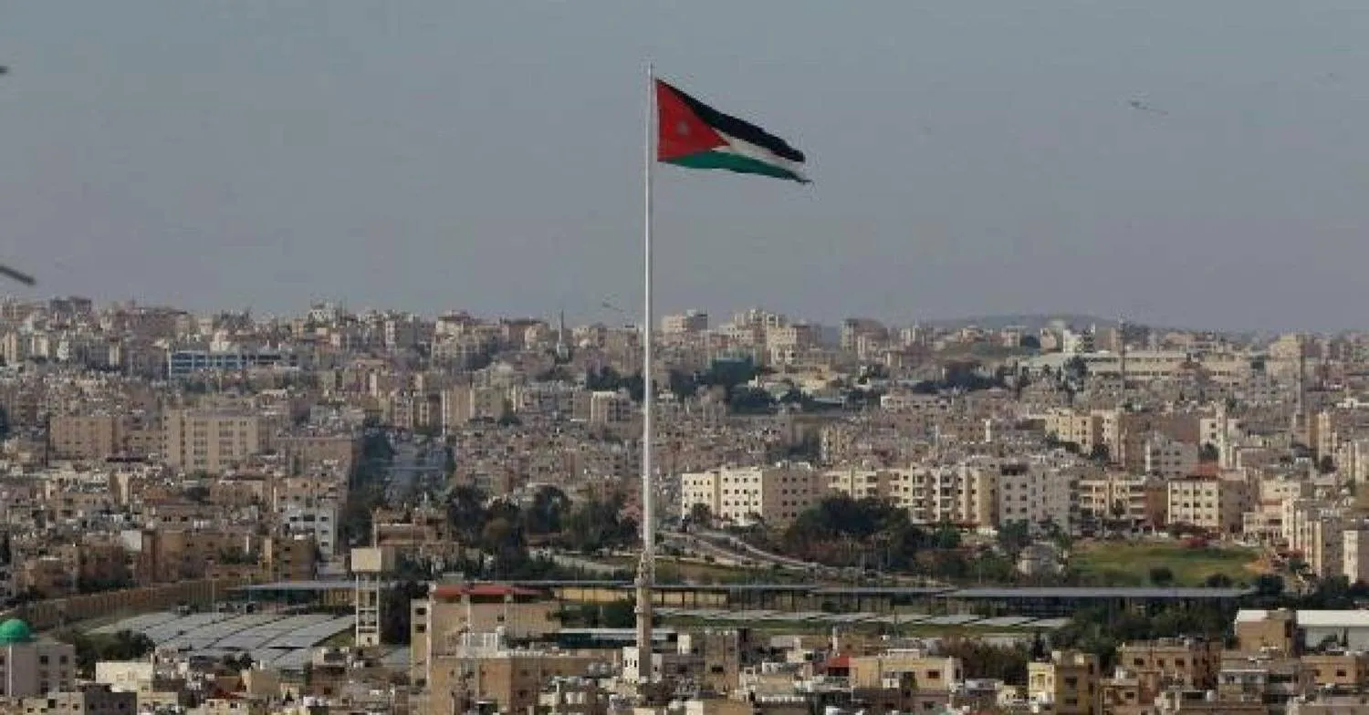 The flag of Jordan in the capital, Amman (Getty Images)
