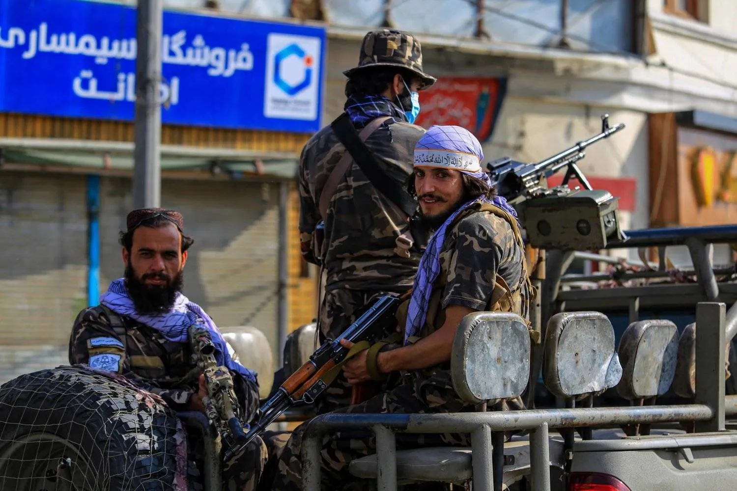 A patrol of the Taliban in Kabul (EPA)