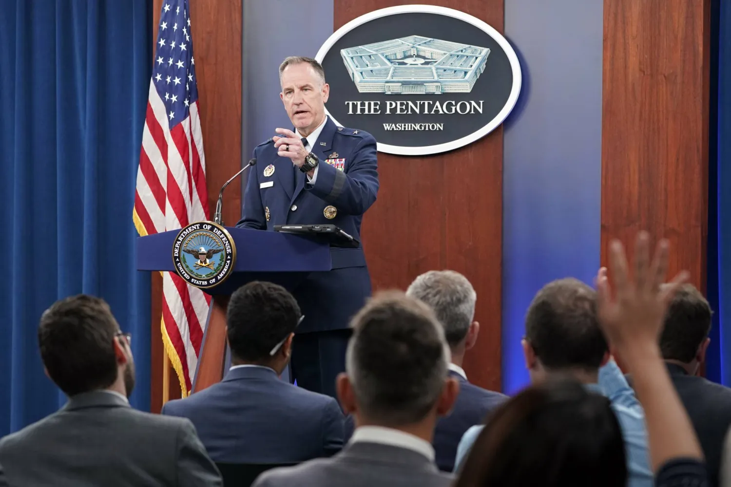 المتحدث باسم «البنتاغون» البريجادير جنرال باتريك رايدر (أ.ب)