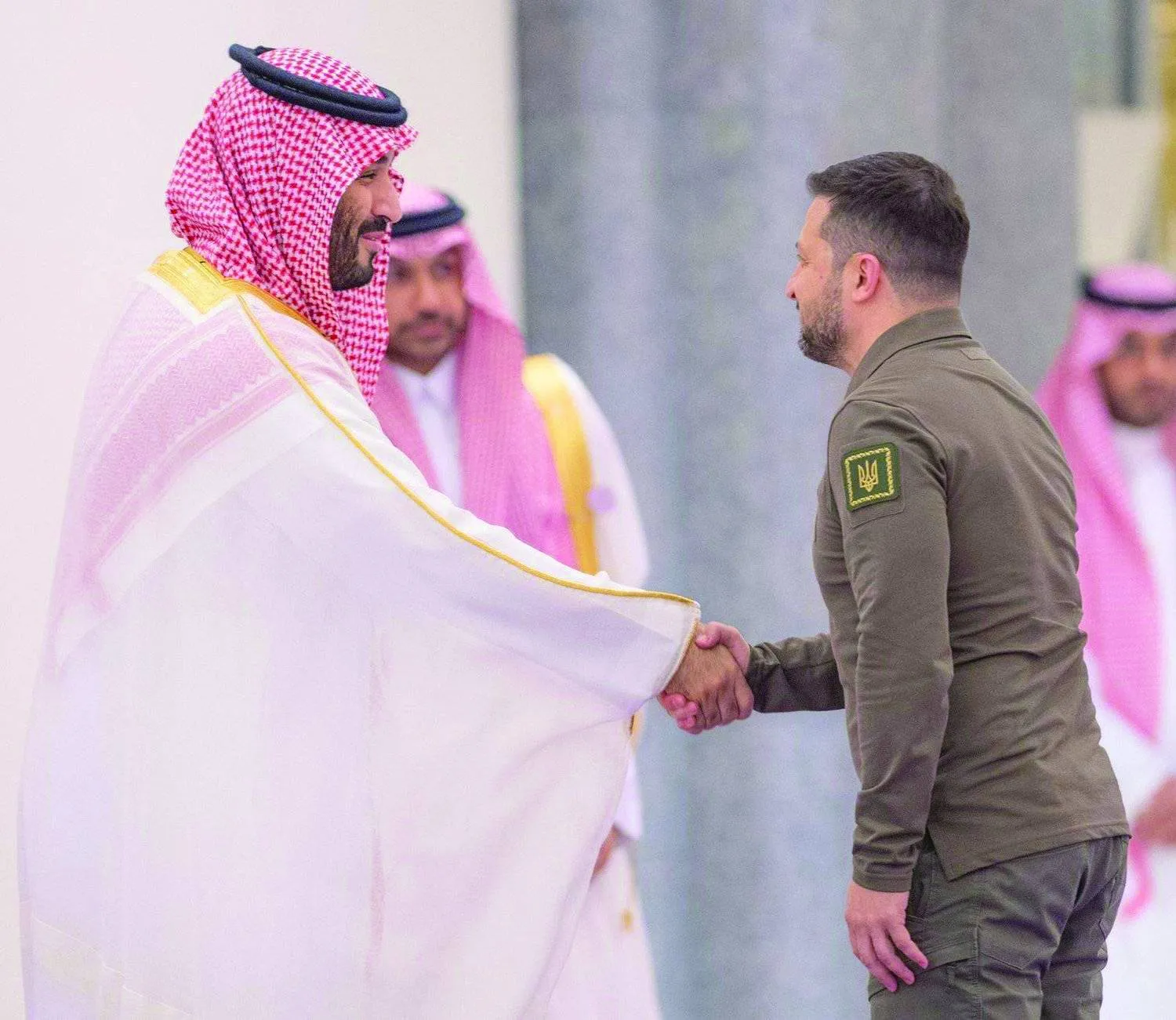 
ولي العهد السعودي لدى لقائه الرئيس الأوكراني بجدة في مايو 2023 (واس)