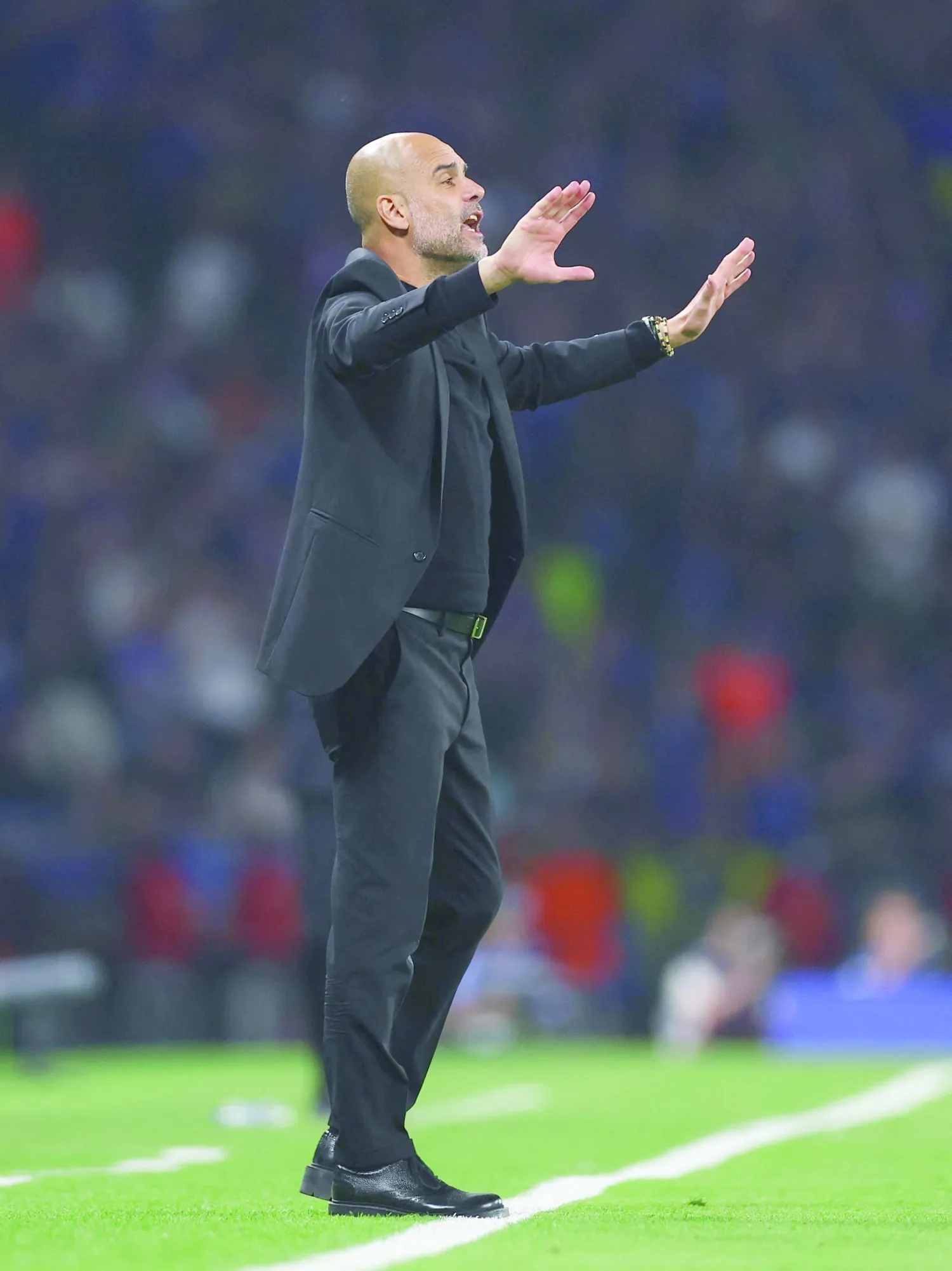 غوارديولا مدرب مانشستر سيتي (رويترز)