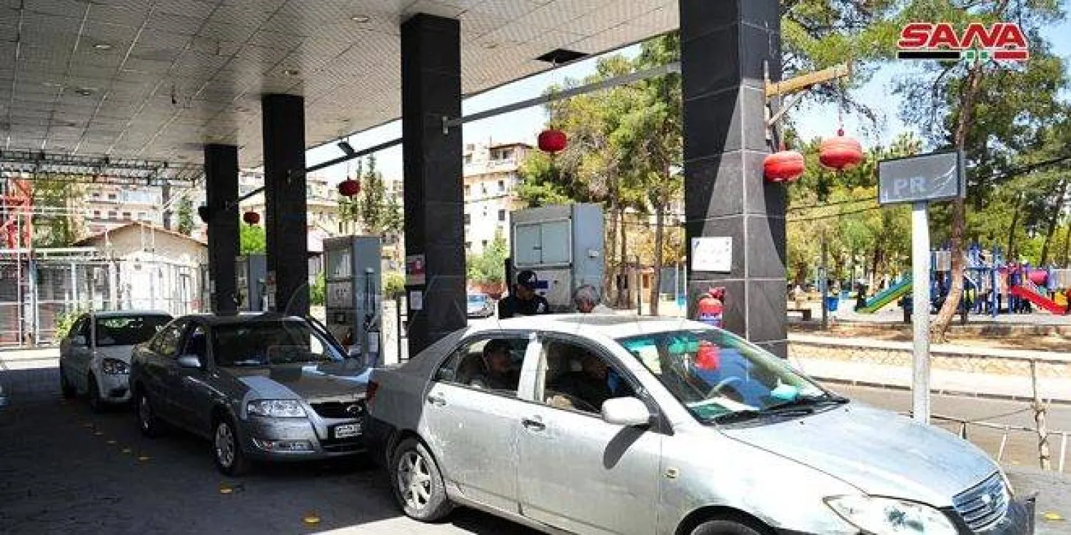 محطة وقود في دمشق (سانا)