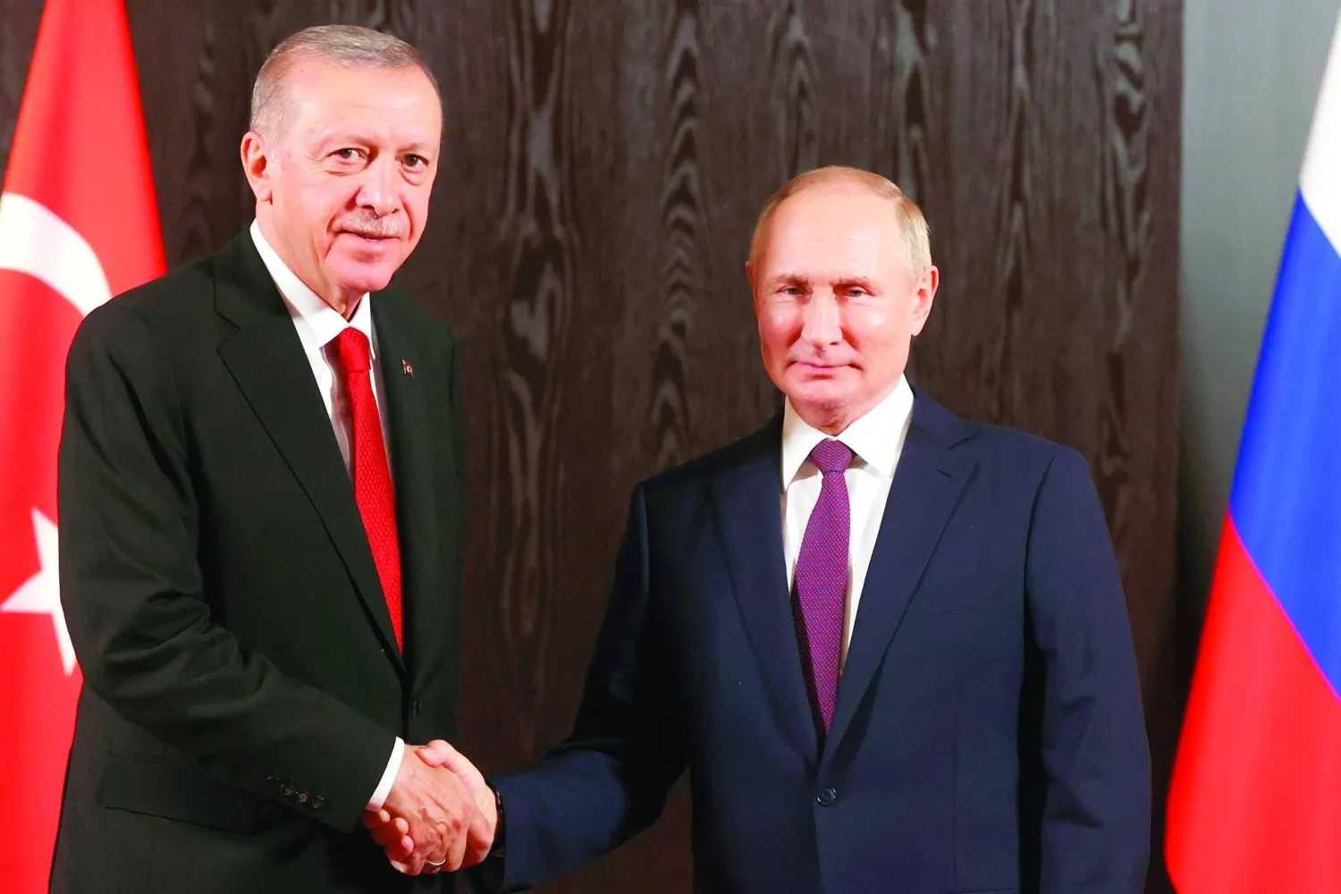 الرئيسان فلاديمير بوتين ورجب طيب إردوغان (أرشيفية - أ.ب)